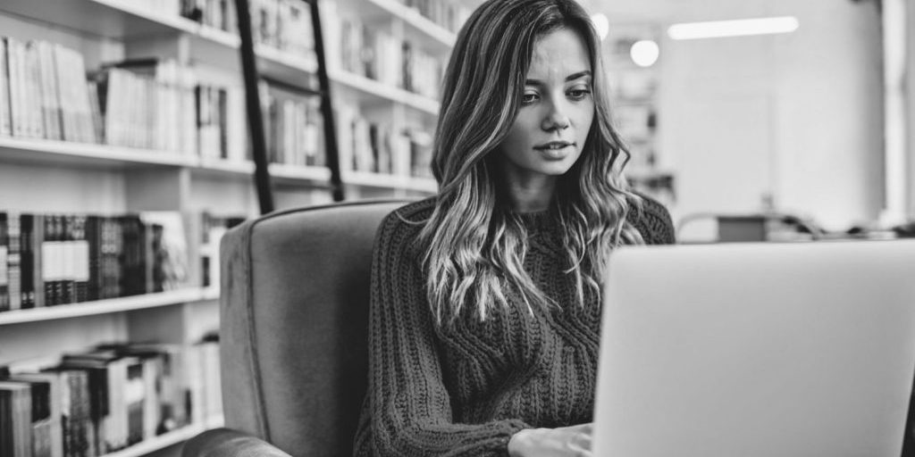 Lawyer working at a computer with an overlay of AI time tracking data.
